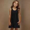 thumbnail image 2 of FAIWAD Robes d'Été pour Filles Décontractées à Col Ras du Cou, Robe Débardeur à Étages, Vêtements d'Été Boho pour Enfants pour la Plage et les Vacances 4-14 Ans, 2 of 7