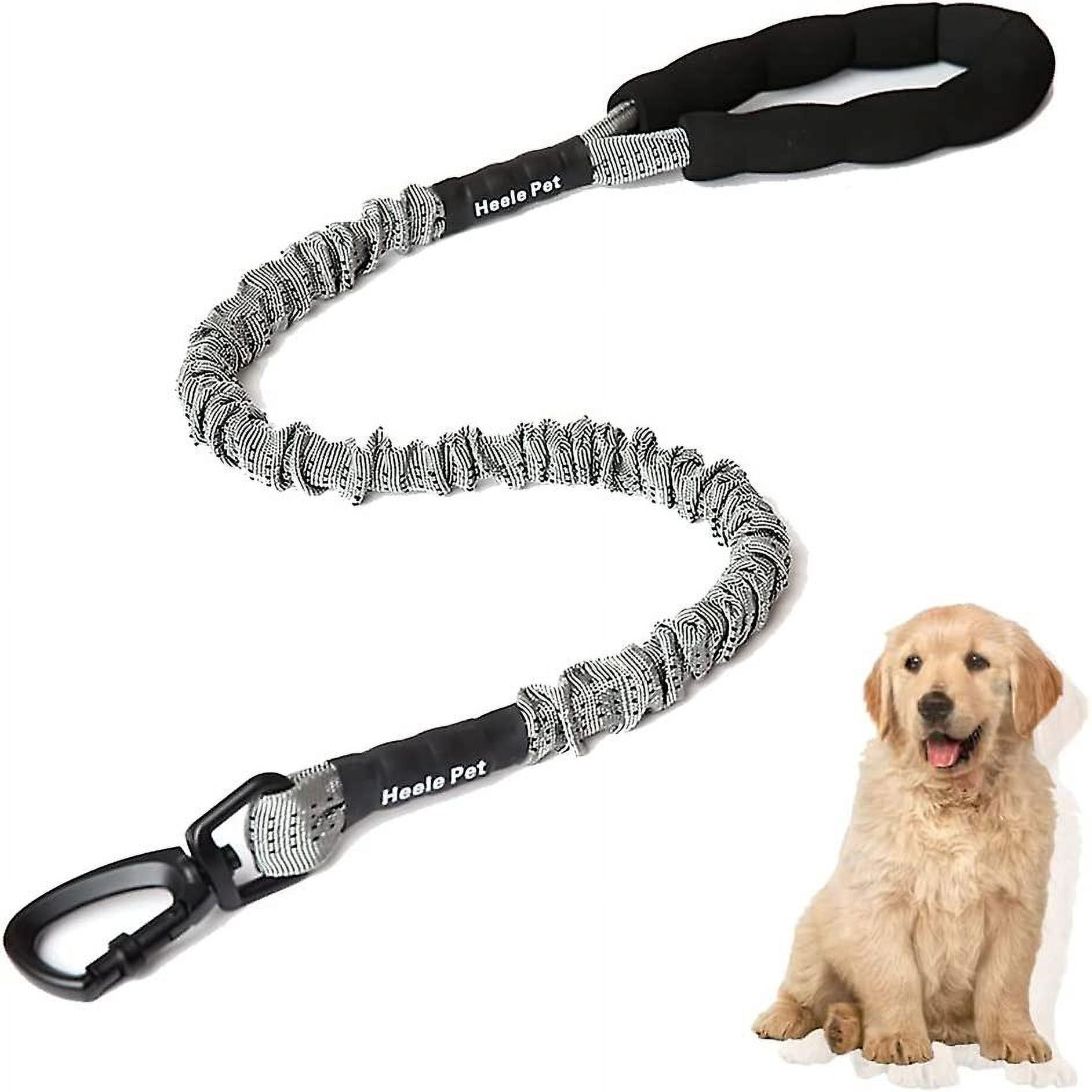 Elastic Dog Leash, Nylon Dog Leash, Large Dog Anti-Pull Strong Rope Leash, Elastic Pet Leash, with Padded Handle, for Large and Small Dogs