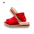 thumbnail image 3 of Chaussures à Plateforme Compensée pour Femmes Semelles Épaisses Épaisses Semelles Plates Sandales de Plage Décontractées Pantoufles Sandales Femme Claquettes Extérieur Dames Rouge 36, 3 of 6