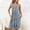 Sky Blue, variant on Sakmal Moomoo Night dress for Women Green Knee Length Soft Vintage Night dress Sleeveless Floral Sleep Tanks with Pockets