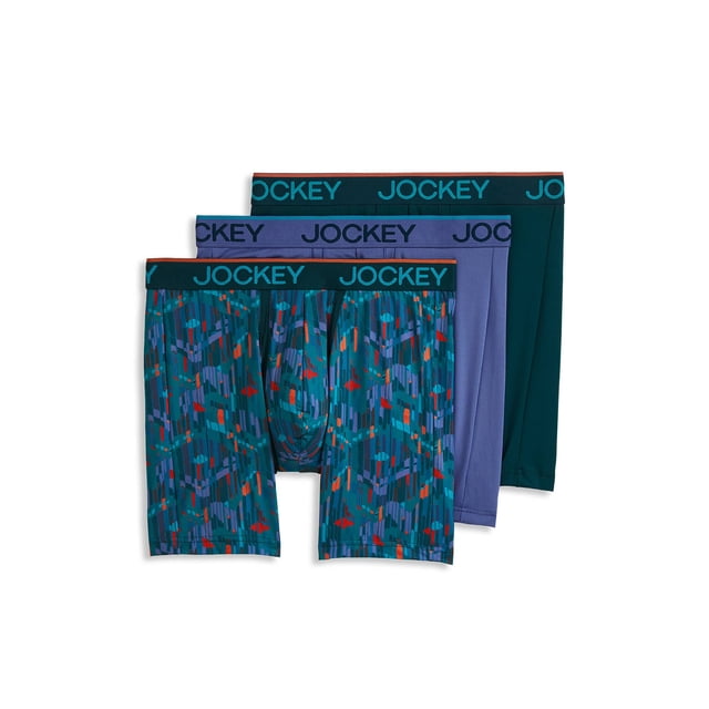 Jockey Caleçon Boxeur 6 Po en Microfibre avec Pochette Anti-Frottement - Lot de 3