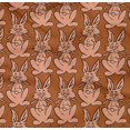 thumbnail image 4 of oneOone Organic Cotton Poplin Twill Fabric Rabbit Block Printed Fabric 1 Yard 42 Inch Wide, 4 of 4