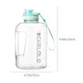 thumbnail image 3 of B-32 Vert Pichet d'Eau 1600 ml Plastique Grande Capacité Sports de Plein Air Usage Portable, 3 of 6