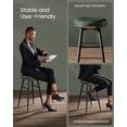 thumbnail image 4 of VASAGLE Echo Collection Bar Stools Set of 2, Kitchen Counter Stools,Synthetic Leather with Stitching, Home Bar Dining Room, Easy Assembly, Forest Green, 4 of 10