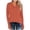 Orange 4, variant on hotojiny Plus Size Tops for Women Casual Long Sleeve Button Henley Shirts 2025 Spring Soft Loose Solid Color Tunics Tee
