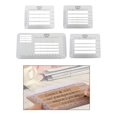 thumbnail image 4 of jifeng Pack de 4pcs Enveloppe Adresse Pochoir, Solide Plastique Adressage Guide Modèle, 4 of 9
