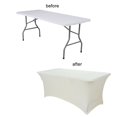 thumbnail image 3 of Elastic Tablecloth Decorative Close-fitted Unique Banquet Rectangular Table Cover, 3 of 5