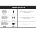 thumbnail image 4 of CHOK 2024 Pixel Housse Extensible pour Causeuse 2 Pcs Noire, 4 of 6