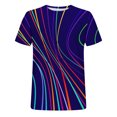 thumbnail image 5 of Birdeem T-Shirt Homme Impression Abstraite 3D Manches Courtes Col Rond Mode Décontracté Quotidien Vacances T-Shirt Haut Blouses, 5 of 5