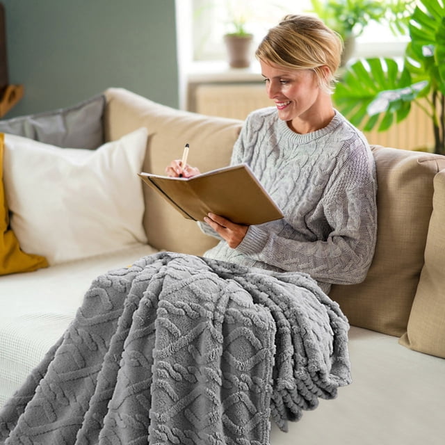 TopLLC 150x200cm Super Soft Warm Solid Warm Micro Plush Fleece Blanket Throw Rug Sofa Bedding blanket blanket