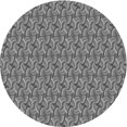 thumbnail image 1 of Ahgly Company Tapis d'Intérieur Ronds Transitionnels Gris Gray Lavables à la Machine, 4 Pieds Rond, 1 of 7