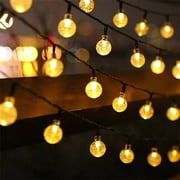 Sales Today Clearance! Solar Ball Light String, Outdoor LED Decorative Garden Lights, Crystal Ball LED Lights for Camping, Patio, Porch & Garden Decoration Deals of The Day Clearance!