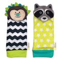 thumbnail image 1 of bblüv - Düo - Foot Finders with Rattle (Hedgehog & Raccoon), 1 of 9