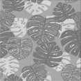 thumbnail image 1 of Ahgly Company Tapis d'Intérieur Lavable à la Machine, Carré, Transitionnel, Gris Argenté, Tapis de Zone, 8 Pieds Carré, 1 of 7