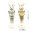 thumbnail image 3 of EGNMCR Easter Decorations, Cute Resin Bunny Figurine Mini Easter Rabbits Statue for Home Decor Tabletop Shelf Mantel Centerpiece Decoration Spring Holiday Party Favors resin decorations, 3 of 9