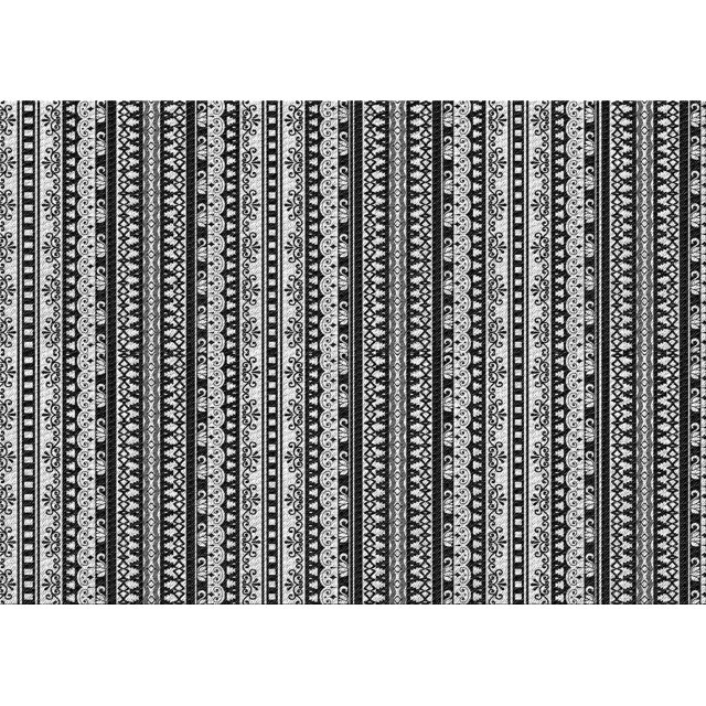 Ahgly Company Machine Washable Indoor Rectangle Transitional Charcoal Black Area Rugs, 3' x 5'