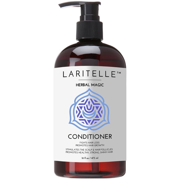 Laritelle Organic Conditioner 16 oz | Hair Loss Prevention, Anti-Breakage, Split Ends Treatment | Rosemary & Saw Palmetto | NO GMO, Gluten, Alcohol, Paraben, Phthalates | Unscented. Hypoallergenic