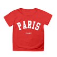 thumbnail image 4 of PMVFHDE Hauts Fille T-Shirts d'Été pour Fille 2025 T-Shirts Filles Hauts Graphiques pour Fille T-Shirts d'Été Tendance pour Fille Coupe Ample Garçon et Fille Imprimé Col Rond T-Shirt à Manches Courtes Ample Rouge, 5-6 Ans, 4 of 4