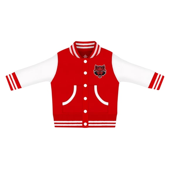 Creative Knitwear College Baby NCAA Officially Licensed Letterman Varsity Jacket - Georgia Circle G Logo - Black - 24 Months