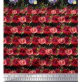 thumbnail image 2 of Soimoi polyester Crepe Fabric Stripe & Paisley Print Sewing Fabric Yard 52 Inch Wide, 2 of 3