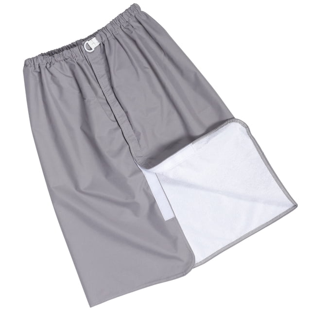 Luxshiny Jupe Couche Adulte Lavable Réutilisable Anti-Fuite Gris Taille Élastique pour Soins aux Personnes Âgées