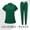 Dark Green_011, variant on Ktyne Scrubs Sets for Women Stretchy Nursing Uniform Short Sleeve Scrub Top & Pants Solid Color Scrub Suit with Multi Pocket Wine M