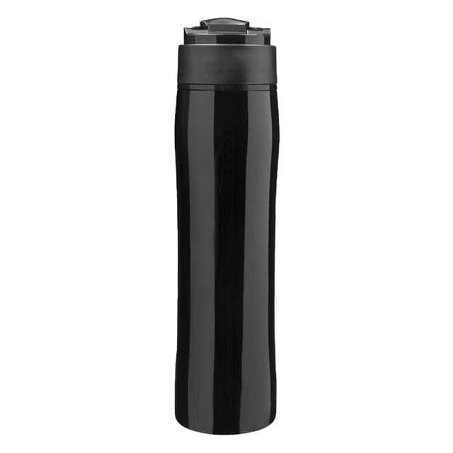 DOLITY Tasse à Pression pour Thé et Café, Bouteille pour Cafetière, Acier Inoxydable Noir
