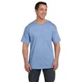 thumbnail image 1 of The Hanes 61 oz Beefy-T avec Poche Bleu Clair 2TG, 1 of 1