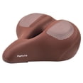 thumbnail image 2 of Almencla Comfort Saddle Breathable Shockproof Cycling Parts brown with taillight, 2 of 7