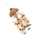 thumbnail image 2 of ESTINK Large Chewing Toy Coconut Shell Chew Toys Wooden Blocks Cage Hanging Toys, 2 of 8