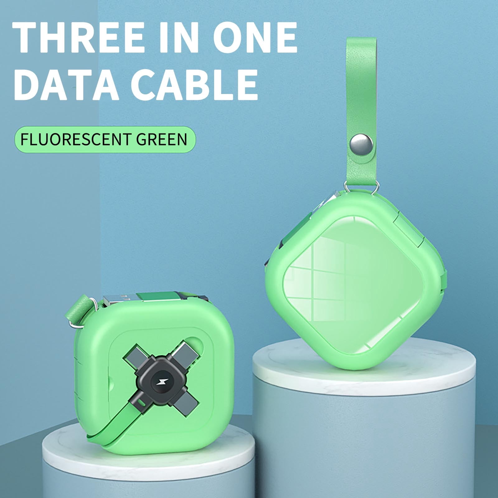 Chmadoxn One Drag Three Data Cables For Fast Charging, Suitable For , Android, T-ypec Mobile Phone, Retractable Storage And Charging Cable Charging cable