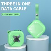 Chmadoxn One Drag Three Data Cables For Fast Charging, Suitable For , Android, T-ypec Mobile Phone, Retractable Storage And Charging Cable Charging cable
