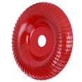 thumbnail image 2 of 105mm Ponçage Rouge Arc Disque Meulage Meule de Formage pour Outil Rotatif de Travail du Bois Meuleuse d'Angle, 2 of 14