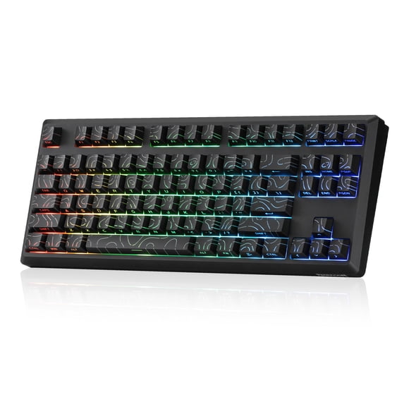 Redragon K737 PRO Wireless 87 Keys Gasket Gaming Keyboard, 80% Premium CNC Aluminum Mechanical Keyboard, Hot-Swap South-Facing LED Socket,