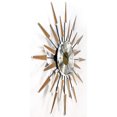 thumbnail image 3 of Infinity Instruments Sunburst Horloge Murale Satellite en Métal Mi-Siècle, Noyer, 3 of 5
