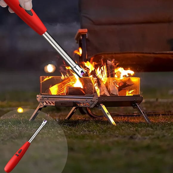 Summer Savings Clearance! Electronic Windproof Lighter, Flameless USB Rechargeable Candle Lighter with LED Power Display, Outdoor Camping, BBQ, and Cooking Use