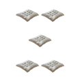 thumbnail image 2 of Wweixi Cushion Pad For Square Chair - Soft And Comfortable Wide Range Of Uses Square Chair Cushion gray grid 5Set, 2 of 6