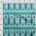 thumbnail image 2 of oneOone Georgette Viscose Fabric Chevron & Swirl Ikat Printed Craft Fabric BTY 42 Inch Wide, 2 of 4
