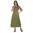 thumbnail image 2 of Moomaya Robe Kurti Longue à Manches Courtes Imprimée, Tunique Ligne A, Haut Indien pour Femmes, 2 of 5