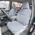 thumbnail image 2 of For Toyota Sienna 2011-2020 FH Group Neoprene Waterproof Custom Fit Car Seat Covers - Front Set Solid Gray, 2 of 9
