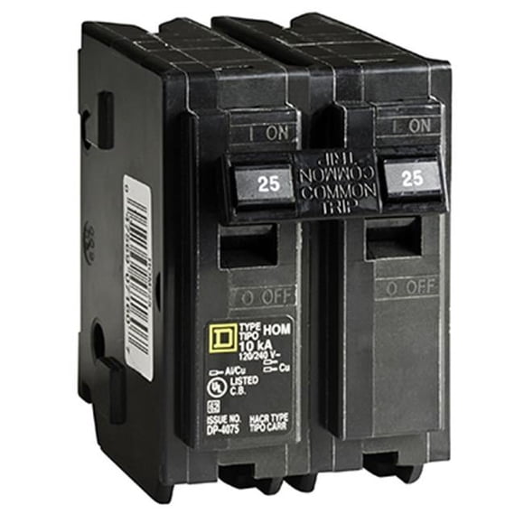 Square D HOM225CP Disjoncteur Double Pôle - 25A