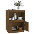 thumbnail image 2 of vidaXL Buffet Miel Brun 60x34x75 cm Pin Massif, 2 of 5