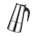 thumbnail image 2 of Cafetière Moka, Poignée Ergonomique en Acier Inoxydable pour Bureau, 2 of 8