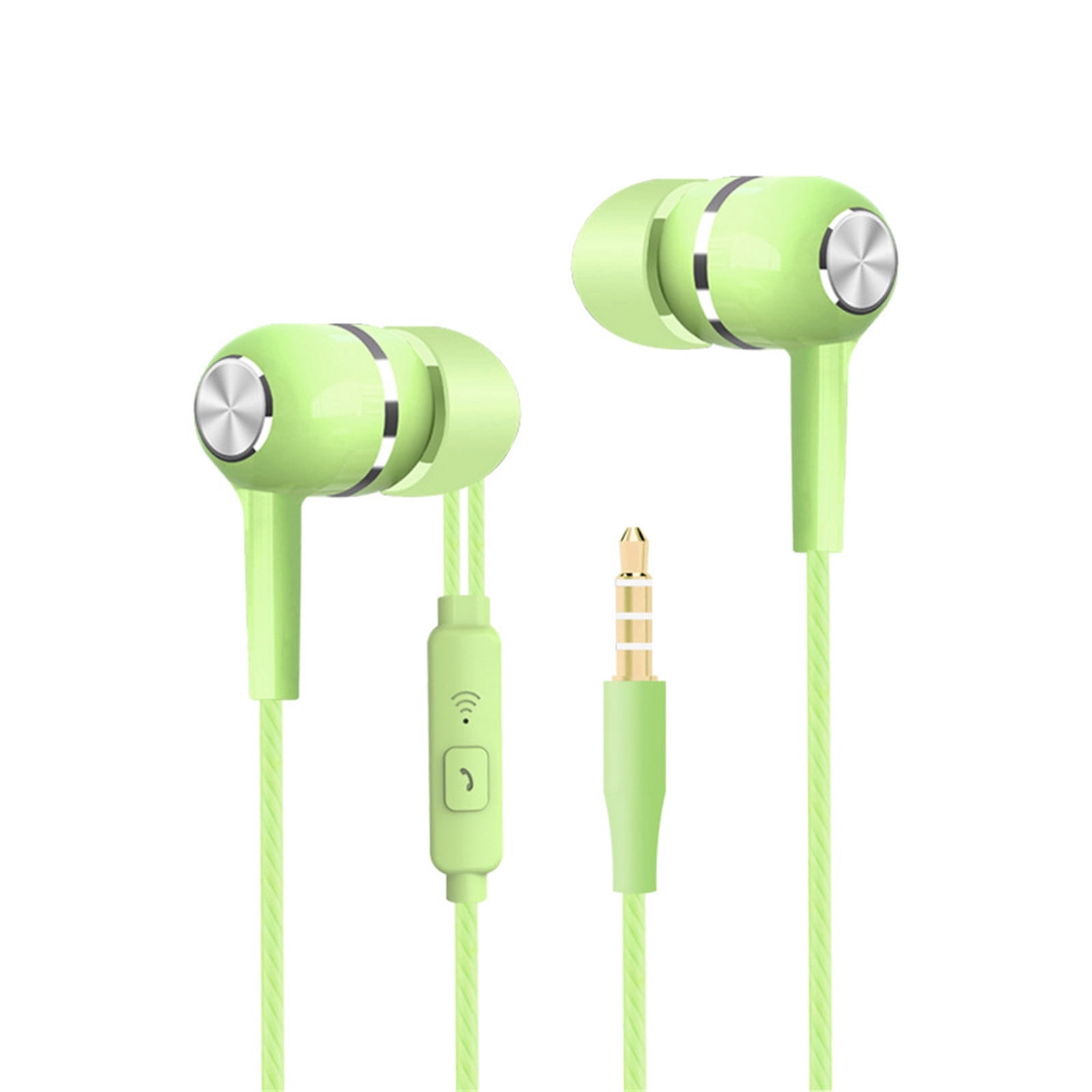 5Pcs Wired Earbuds With Microphone, Cagogo Wired Earbuds with Microphone, Noise Isolating In-Ear Headphones, Heavy Bass High Definition Stereo Sound, 3.5mm Audio Jack Earphones for Smartphone,