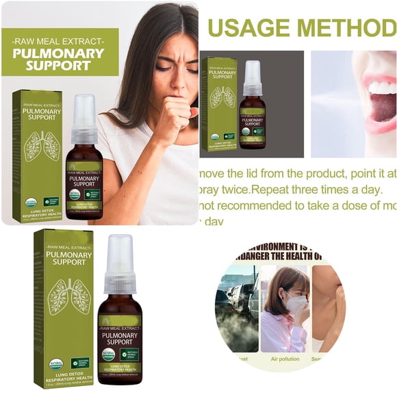 HML RespirationDetox Vaporisateur Nettoyant pour les Poumons Respiration Vaporisateur Nettoyant pour les Poumons RespirationDetox Vaporisateur Nettoyage Naturel des Poumons et des Voies Respiratoires 30ml Vaporisateur Phlegme Gorge Sèche Qui Démange Rafraîchissement de l'Haleine