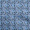 thumbnail image 1 of oneOone Cotton Cambric Medium Blue Fabric Abstracts Quilting Supplies Print Sewing Fabric By The Yard 56 Inch Wide, 1 of 5