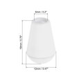 thumbnail image 2 of Unique Bargains Butée à Cloche, Verrou de Corde pour Sac à Cordon, Blanc, Lot de 50, 2 of 5