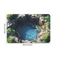 thumbnail image 3 of Linen Bathroom Carpet Mat | Non-Slip Absorbent Floor Mat | Quick-Dry Soft Linen Rug | Machine Washable Durable Bedroom Entrance Foot Mat | Multi-Purpose Anti-Skid Doorway Mat 23.6X15.7 In, 3 of 6