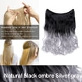 thumbnail image 2 of Extensions de Cheveux en Fil Invisibles de 20” Miracle Secret, Postiches à Ligne de Poisson, Cheveux Lisses Soyeux Synthétiques, 2 of 4