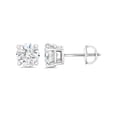 thumbnail image 2 of 1/3ct Excellent Cut Diamond Studs With Screw Backs 14k White Gold Lab Grown, 2 of 4